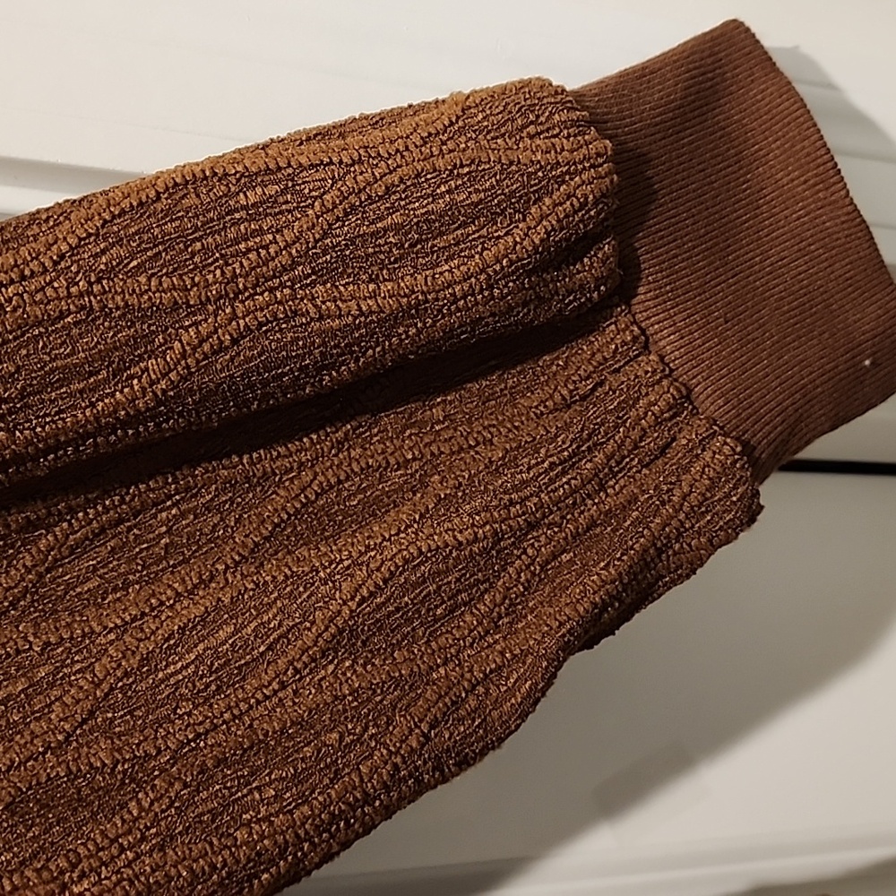 NEW Bloomchic Chocolate Brown Textured Stretchy Knit Top 1x - Picture 5 of 6